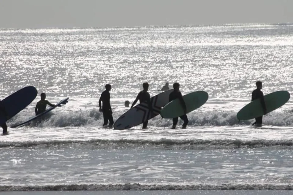surfing and beach sports