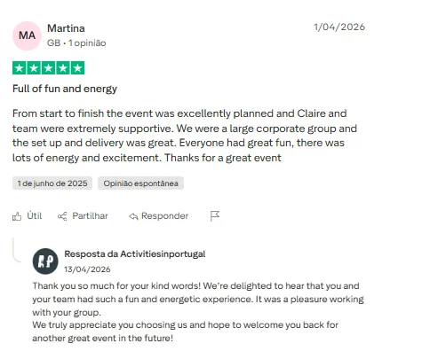 pink monkey corporate events previous reviews